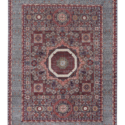 Mamluk 9' 0" X 11' 9" Hand Knotted Wool Rug 9' 0" X 11' 9" (274 X 358) / Grey / Wool