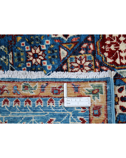 Mamluk 7' 11" X 10' 4" Hand Knotted Wool Rug 7' 11" X 10' 4" (241 X 315) / Teal / Wool