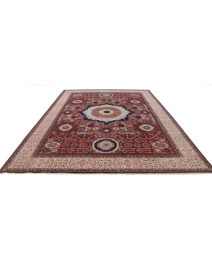 Mamluk 10' 1" X 13' 9" Hand Knotted Wool Rug 10' 1" X 13' 9" (307 X 419) / Red / Wool