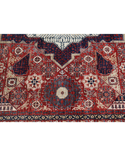 Mamluk 10' 1" X 13' 9" Hand Knotted Wool Rug 10' 1" X 13' 9" (307 X 419) / Red / Wool