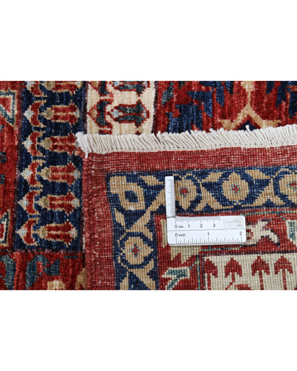 Mamluk 10' 1" X 13' 9" Hand Knotted Wool Rug 10' 1" X 13' 9" (307 X 419) / Red / Wool