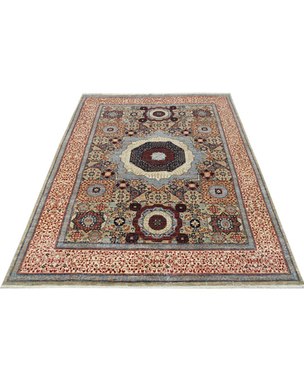 Mamluk 4' 11" X 6' 9" Hand Knotted Wool Rug 4' 11" X 6' 9" (150 X 206) / Beige / Wool