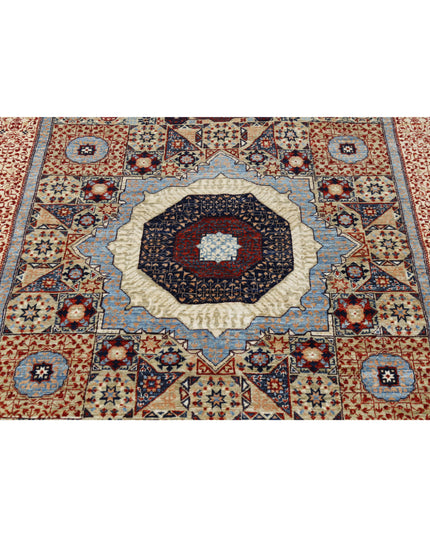 Mamluk 4' 11" X 6' 9" Hand Knotted Wool Rug 4' 11" X 6' 9" (150 X 206) / Beige / Wool