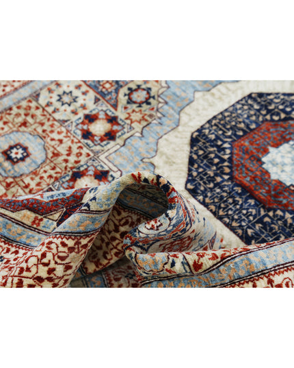 Mamluk 4' 11" X 6' 9" Hand Knotted Wool Rug 4' 11" X 6' 9" (150 X 206) / Beige / Wool