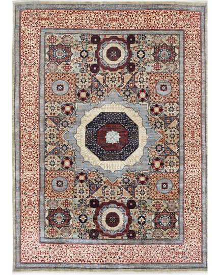 Mamluk 4' 11" X 6' 9" Hand Knotted Wool Rug 4' 11" X 6' 9" (150 X 206) / Beige / Wool