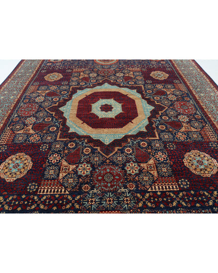 Mamluk 9' 10" X 14' 7" Hand Knotted Wool Rug 9' 10" X 14' 7" (300 X 444) / Blue / Wool