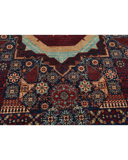 Mamluk 9' 10" X 14' 7" Hand Knotted Wool Rug 9' 10" X 14' 7" (300 X 444) / Blue / Wool