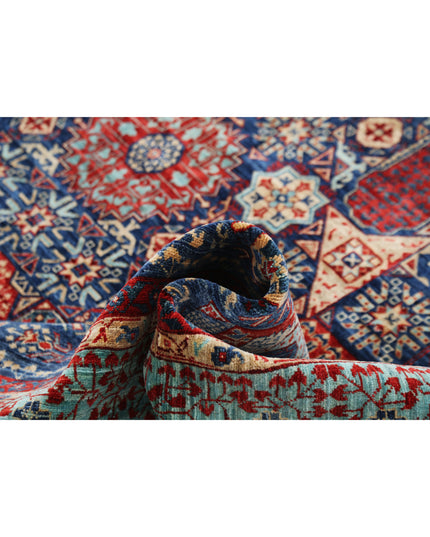 Mamluk 9' 10" X 14' 7" Hand Knotted Wool Rug 9' 10" X 14' 7" (300 X 444) / Blue / Wool