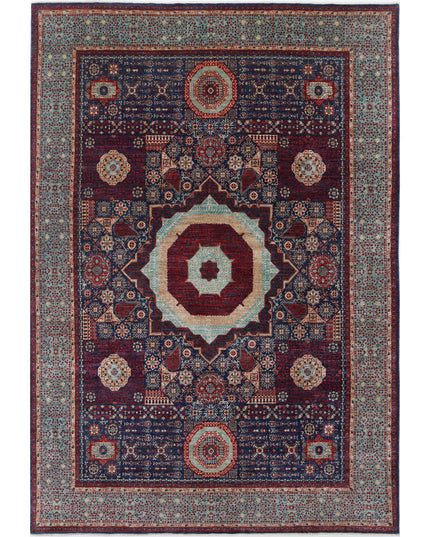 Mamluk 9' 10" X 14' 7" Hand Knotted Wool Rug 9' 10" X 14' 7" (300 X 444) / Blue / Wool