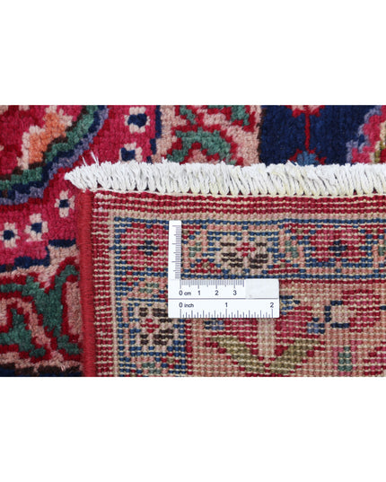 Mashad 9' 7" X 12' 11" Hand Knotted Wool Rug 9' 7" X 12' 11" (292 X 394) / Red / Wool