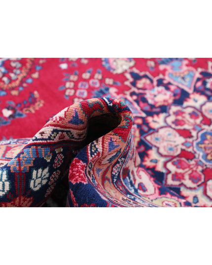 Mashad 6' 4" X 9' 4" Hand Knotted Wool Rug 6' 4" X 9' 4" (193 X 284) / Red / Wool