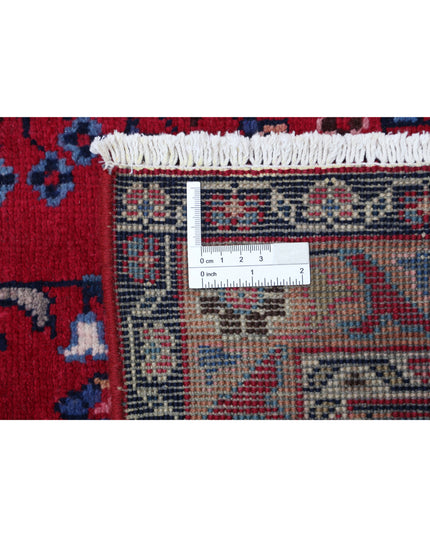 Mashad 6' 4" X 9' 4" Hand Knotted Wool Rug 6' 4" X 9' 4" (193 X 284) / Red / Wool