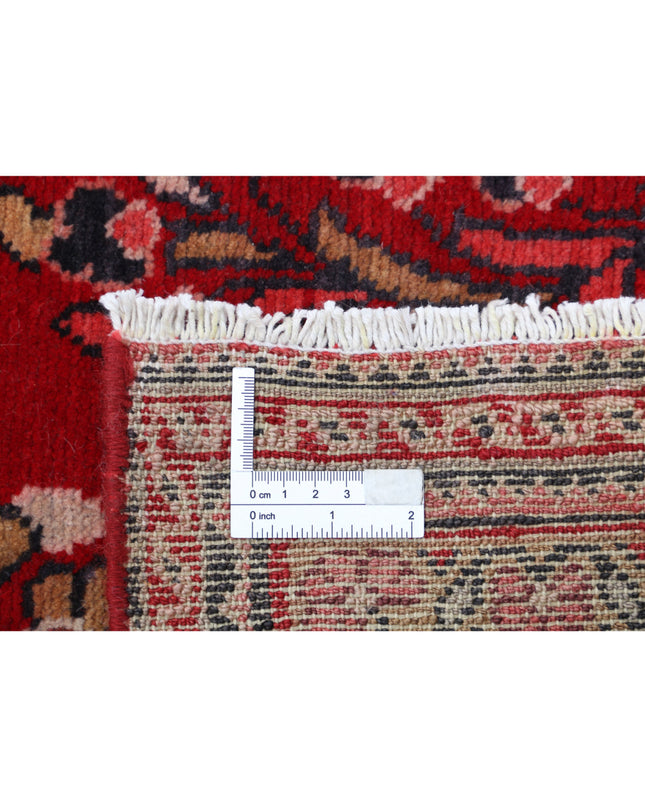 Mashad 7' 8" X 11' 11" Hand Knotted Wool Rug 7' 8" X 11' 11" (234 X 363) / Red / Wool