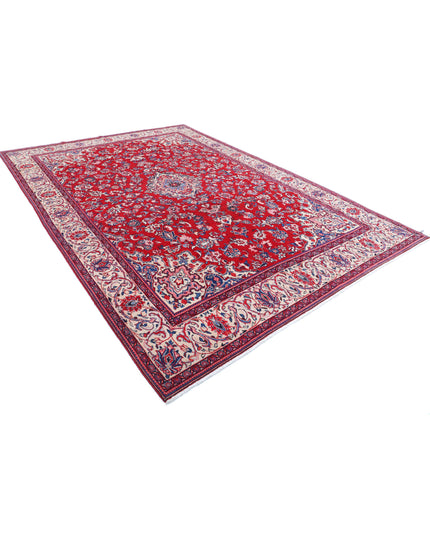 Mashad 8' 6" X 12' 1" Hand Knotted Wool Rug 8' 6" X 12' 1" (259 X 368) / Red / Wool