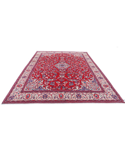 Mashad 8' 6" X 12' 1" Hand Knotted Wool Rug 8' 6" X 12' 1" (259 X 368) / Red / Wool