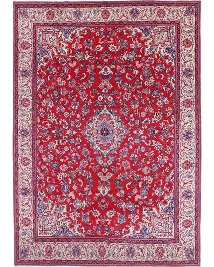 Mashad 8' 6" X 12' 1" Hand Knotted Wool Rug 8' 6" X 12' 1" (259 X 368) / Red / Wool