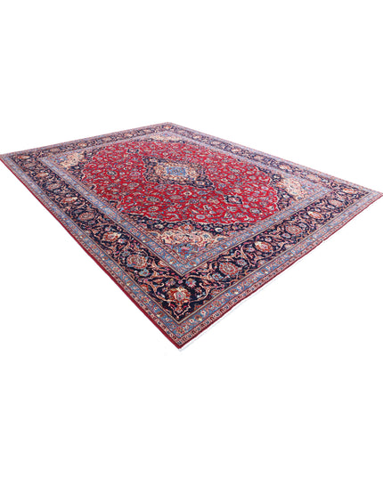 Mashad 9' 8" X 12' 6" Hand Knotted Wool Rug 9' 8" X 12' 6" (295 X 381) / Red / Wool