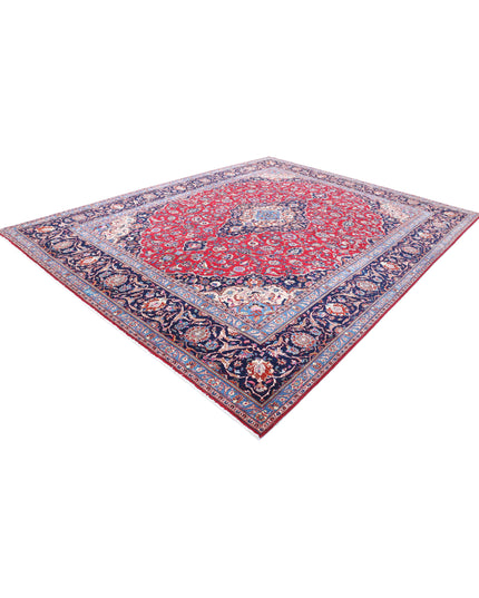 Mashad 9' 8" X 12' 6" Hand Knotted Wool Rug 9' 8" X 12' 6" (295 X 381) / Red / Wool
