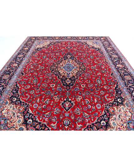 Mashad 9' 8" X 12' 6" Hand Knotted Wool Rug 9' 8" X 12' 6" (295 X 381) / Red / Wool