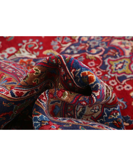 Mashad 9' 5" X 13' 4" Hand Knotted Wool Rug 9' 5" X 13' 4" (287 X 406) / Red / Wool