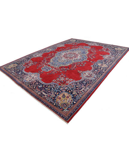 Mashad 10' 7" X 13' 7" Hand Knotted Wool Rug 10' 7" X 13' 7" (322 X 414) / Red / Wool