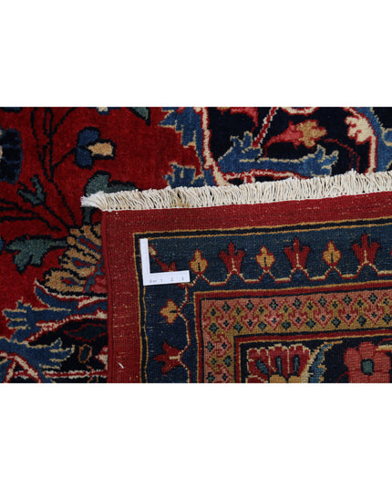 Mashad 10' 7" X 13' 7" Hand Knotted Wool Rug 10' 7" X 13' 7" (322 X 414) / Red / Wool