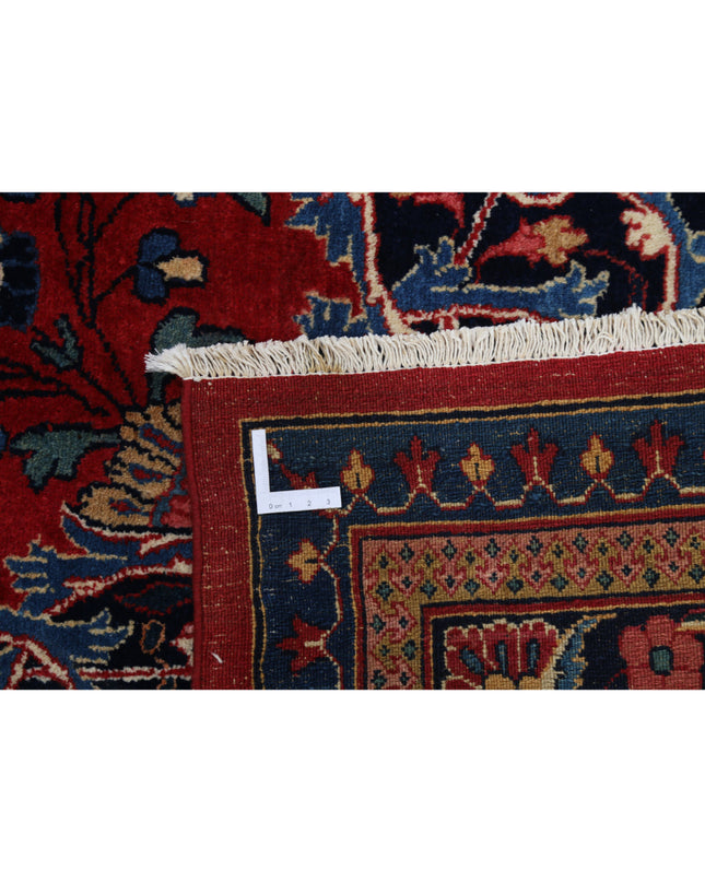 Mashad 10' 7" X 13' 7" Hand Knotted Wool Rug 10' 7" X 13' 7" (322 X 414) / Red / Wool