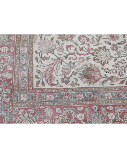 Mashad 10' 9" X 14' 8" Hand Knotted Wool Rug 10' 9" X 14' 8" (328 X 447) / Ivory / Wool