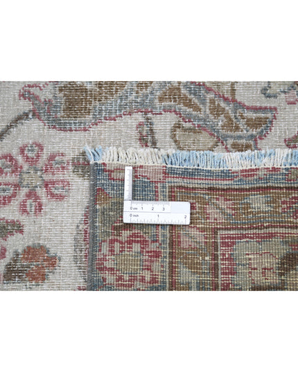 Mashad 10' 9" X 14' 8" Hand Knotted Wool Rug 10' 9" X 14' 8" (328 X 447) / Ivory / Wool