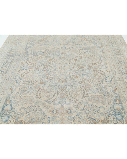Mashad 8' 0" X 11' 0" Hand Knotted Wool Rug 8' 0" X 11' 0" (244 X 335) / Ivory / Wool