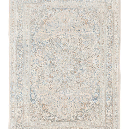 Mashad 8' 0" X 11' 0" Hand Knotted Wool Rug 8' 0" X 11' 0" (244 X 335) / Ivory / Wool