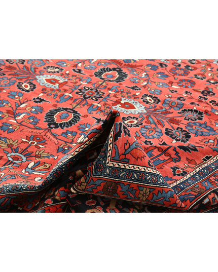 Mehraban 12' 2" X 20' 10" Hand Knotted Wool Rug 12' 2" X 20' 10" (371 X 635) / Pink / Wool