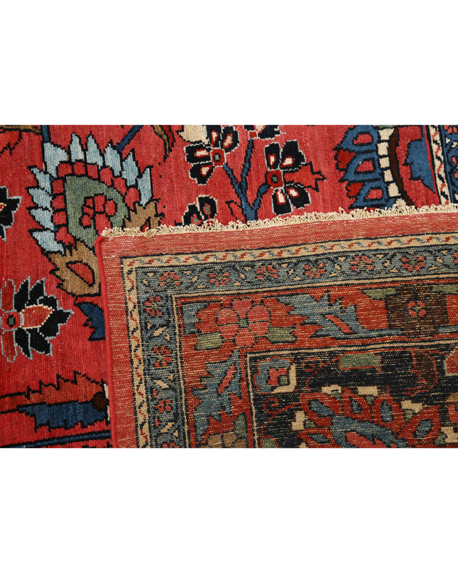 Mehraban 12' 2" X 20' 10" Hand Knotted Wool Rug 12' 2" X 20' 10" (371 X 635) / Pink / Wool