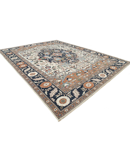 Meshkabad 12' 0" X 15' 2" Hand Knotted Wool Rug 12' 0" X 15' 2" (366 X 462) / Ivory / Wool