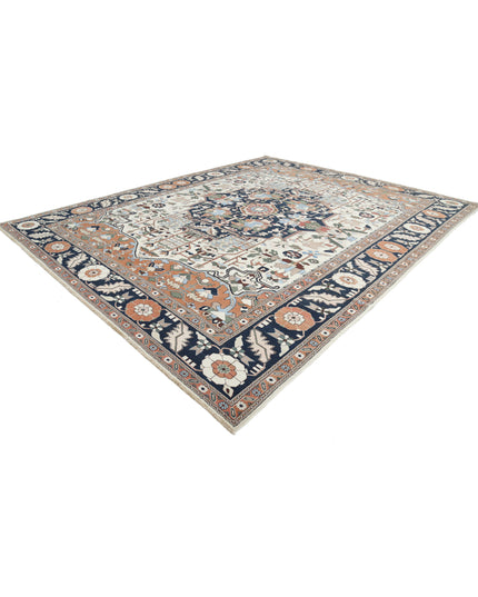 Meshkabad 12' 0" X 15' 2" Hand Knotted Wool Rug 12' 0" X 15' 2" (366 X 462) / Ivory / Wool