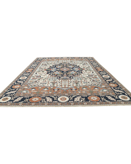 Meshkabad 12' 0" X 15' 2" Hand Knotted Wool Rug 12' 0" X 15' 2" (366 X 462) / Ivory / Wool