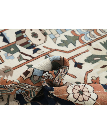 Meshkabad 12' 0" X 15' 2" Hand Knotted Wool Rug 12' 0" X 15' 2" (366 X 462) / Ivory / Wool