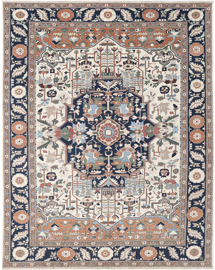 Meshkabad 12' 0" X 15' 2" Hand Knotted Wool Rug 12' 0" X 15' 2" (366 X 462) / Ivory / Wool