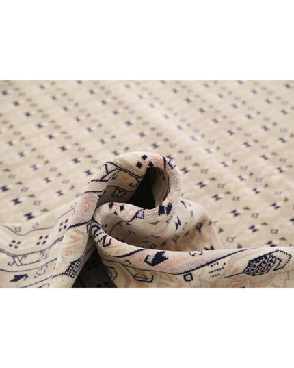 Mir Saraband 7' 11" X 8' 9" Hand Knotted Wool Rug 7' 11" X 8' 9" (241 X 267) / Green / Wool