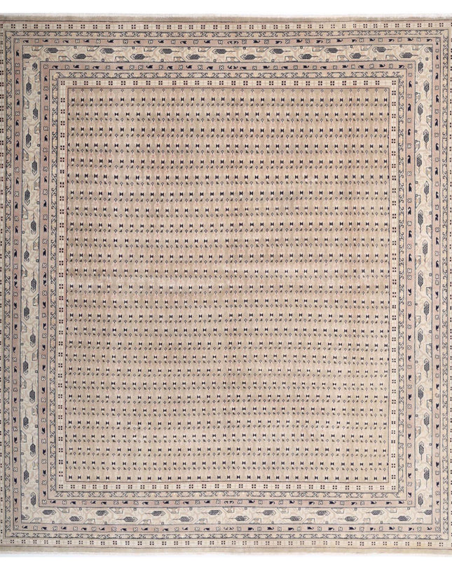 Mir Saraband 7' 11" X 8' 9" Hand Knotted Wool Rug 7' 11" X 8' 9" (241 X 267) / Green / Wool