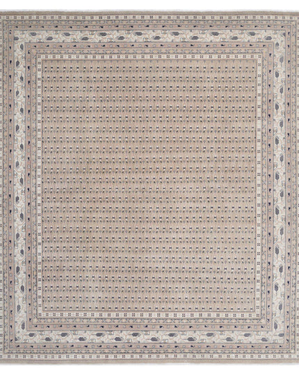 Mir Saraband 7' 8" X 8' 7" Hand Knotted Wool Rug 7' 8" X 8' 7" (234 X 262) / Taupe / Wool