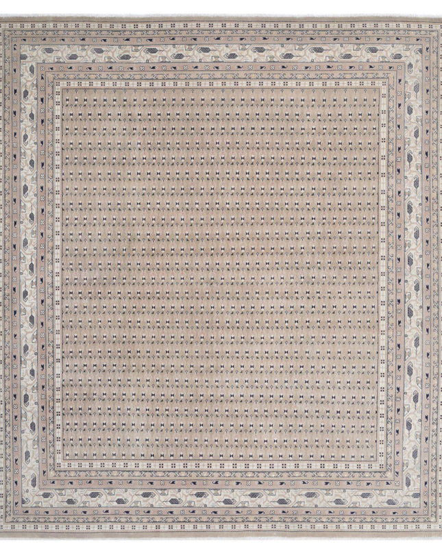 Mir Saraband 7' 8" X 8' 7" Hand Knotted Wool Rug 7' 8" X 8' 7" (234 X 262) / Taupe / Wool