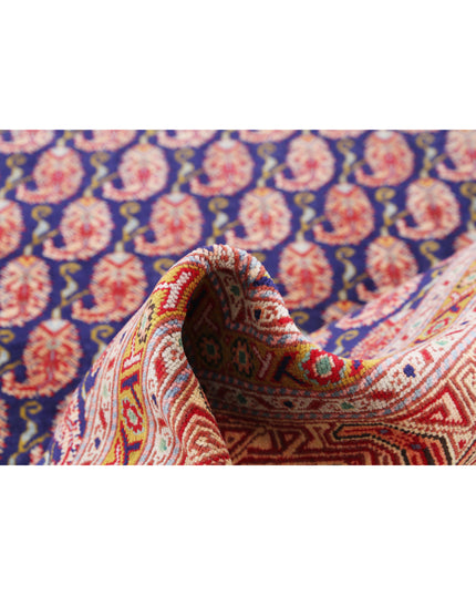 Mir Saraband 9' 10" X 12' 7" Hand Knotted Wool Rug 9' 10" X 12' 7" (300 X 383) / Blue / Wool