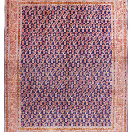 Mir Saraband 9' 10" X 12' 7" Hand Knotted Wool Rug 9' 10" X 12' 7" (300 X 383) / Blue / Wool