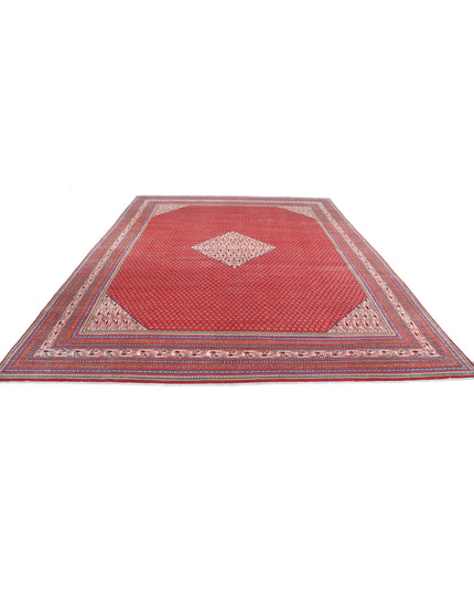 Mir Saraband 10' 2" X 13' 9" Hand Knotted Wool Rug 10' 2" X 13' 9" (310 X 419) / Red / Wool