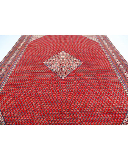 Mir Saraband 10' 2" X 13' 9" Hand Knotted Wool Rug 10' 2" X 13' 9" (310 X 419) / Red / Wool