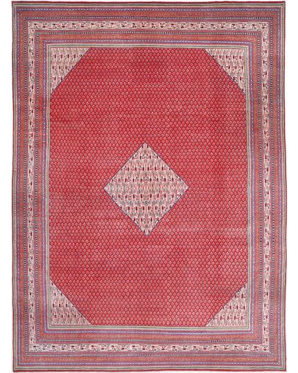 Mir Saraband 10' 2" X 13' 9" Hand Knotted Wool Rug 10' 2" X 13' 9" (310 X 419) / Red / Wool