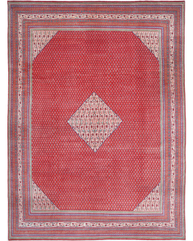 Mir Saraband 10' 2" X 13' 9" Hand Knotted Wool Rug 10' 2" X 13' 9" (310 X 419) / Red / Wool