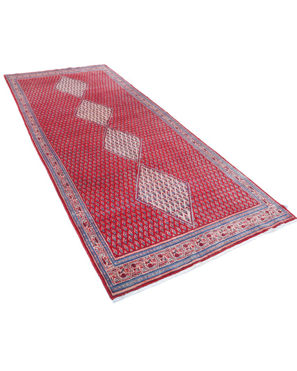 Mir Saraband 4' 4" X 10' 1" Hand Knotted Wool Rug 4' 4" X 10' 1" (132 X 307) / Red / Wool