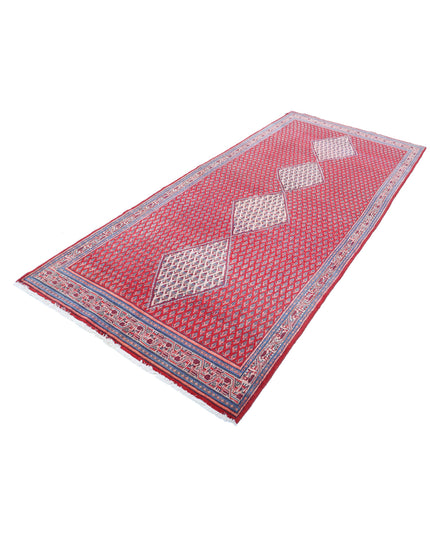 Mir Saraband 4' 4" X 10' 1" Hand Knotted Wool Rug 4' 4" X 10' 1" (132 X 307) / Red / Wool